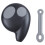 2X 2 Buttons Key case Remote control Key case for  Alarm Fob Without Battery Black 7