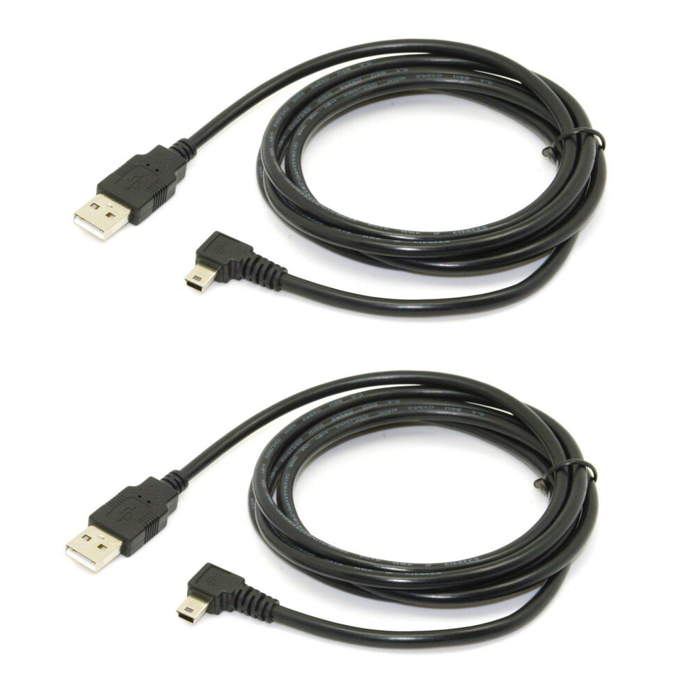 2X 1.8M Usb B Type 5Pin Male 90 Degree Left Angled To Usb 2.0 Male Data Cable Color Black 4712439197669