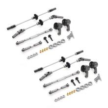 2X Upgrade Steel Gear Bridge Axle Gear Steering Cup Kit for MN D90 D91 MN99 MN99S 1/12 RC Car Spare Parts,F+R