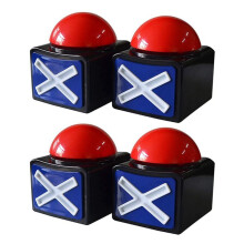 4PCS Game Answer Buzzer , Game Buzzer Alarm Sound Button with Light Trivia Quiz Got Talent Buzzer Game Toys