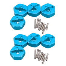 8X Aluminum Alloy 12mm Combiner Wheel Hub Hex Adapter Upgrades for 144001 1/14 RC Car Spare Parts,