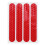 Front Rear Wheel Cover Protective Shell Reflective Sticker for  Max G30 Scooter Accessories 8PCS, Red 2