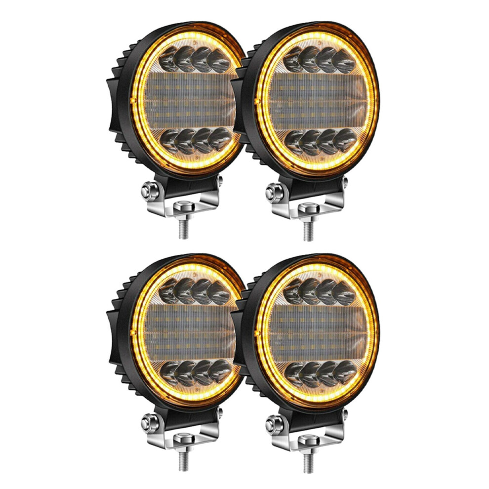 4X 5 Inch Led Work Combo Spot Flood Off Road Driving Fog Lamp Light/Amber 6031041093625