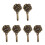 6Pcs Metal Rose Flower Curtain Tie Back Tieback Holders Wall Hooks Decor 1