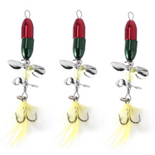 3X Esche da pesca a  a lunga coda Esche da pesca a doppia elica Trota carpa Pesci artificiali Esche da pesca 10 g