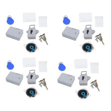 4X Invisible Hidden RFID Free Opening Intelligent Sensor Cabinet Lock Locker Wardrobe Shoe Cabinet Drawer Door Lock