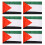 6X Palestine National Flag 5ft x 3ft 1