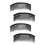4 x Peigne Inséré de 24 Dents Noir 1