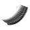 4 x Peigne Inséré de 24 Dents Noir 5