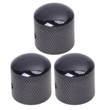 3X Black Electric Guitar Volume Tone Control Knob