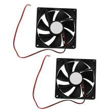 2X 90mm x 25mm  12V 2Pin Kuehlventilator fuer Computer Gehaeuse CPU Kuehler