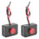2X  12V2A Adhesive Base Push Button Momentarily Action Wired  for Automobiles 1