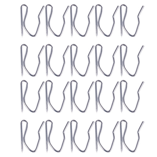 20Pcs Cortina Ganchos de Cortinas Pins - Plateado