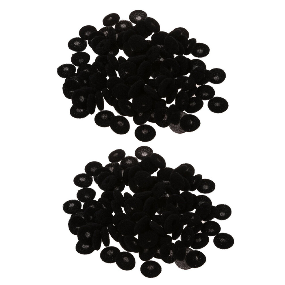 200 Pcs Sponge Earbud Headphone Cap Ear Pads Cover Replacement Black 6032029506885