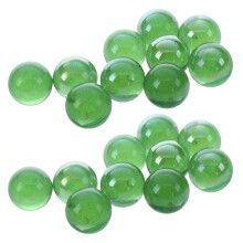 20Pcs Bille Perle Ronde Verre Marbre Jeux Jouet Enfant Vase Aquarium Poisson Decoration Vert