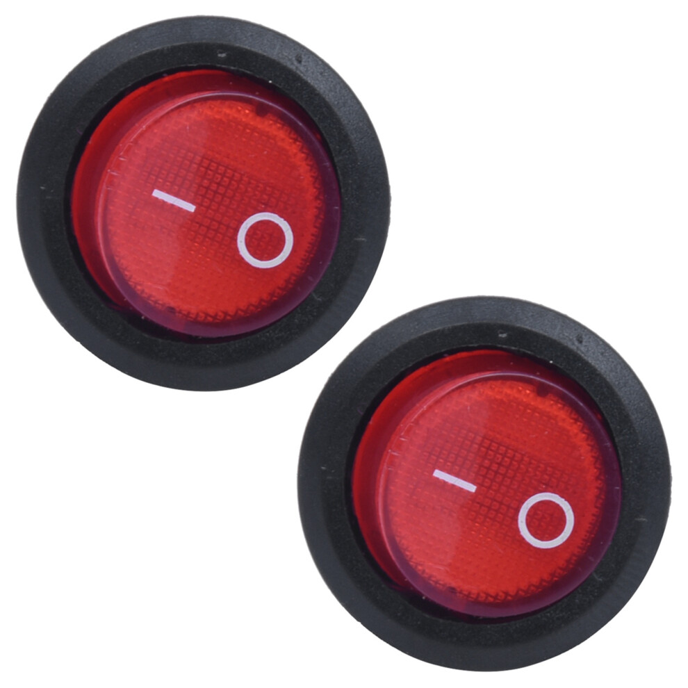 2X Rocker Bipolar Off Red 3 Pins 220V 6134008328508