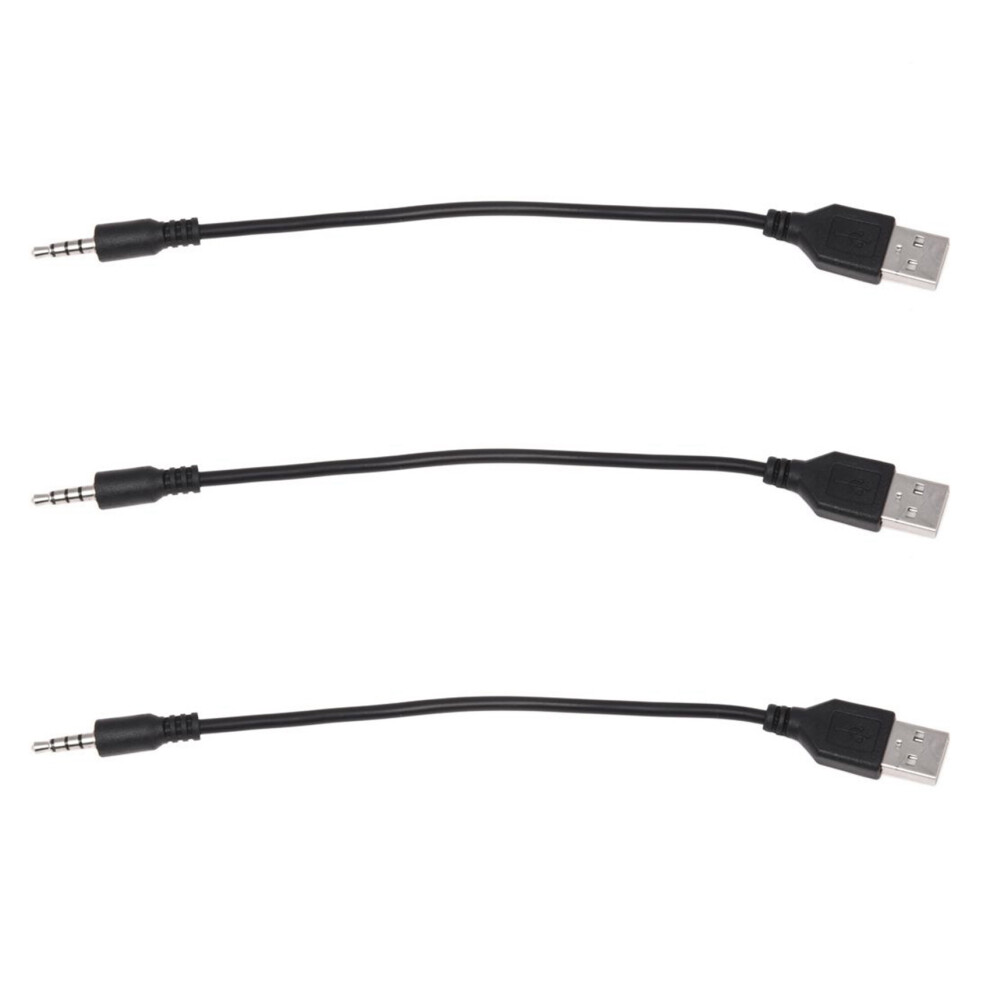 3X 3.5Mm Plug Aux Audio Jack To Usb 2.0 Male Charger Cable Adapter Cord For Car Mp3 4713778992274