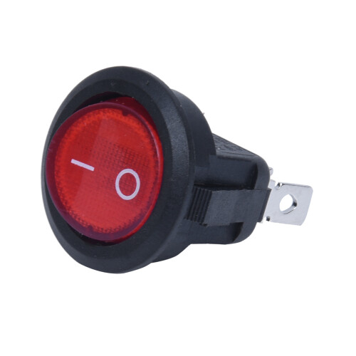 2X Rocker  Bipolar  OFF Red 3 Pins 220V 1