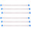 6 Pcs 0,5Mm Passo 200Mm Comprimento 24 Pin Cabos Planos FlexíVeis 1