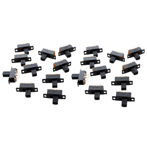 20 Pcs 6 Pins 2 Positions DPDT /  Slide