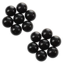 20Pcs Bille Perle Ronde Verre Marbre Jeux Jouet Enfant Vase Aquarium Poisson Decoration Noir