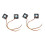 4 Pezzi 3 Pin Nero 40 mm Piazza PC Computer Ventola di Raffreddamento  12V 1