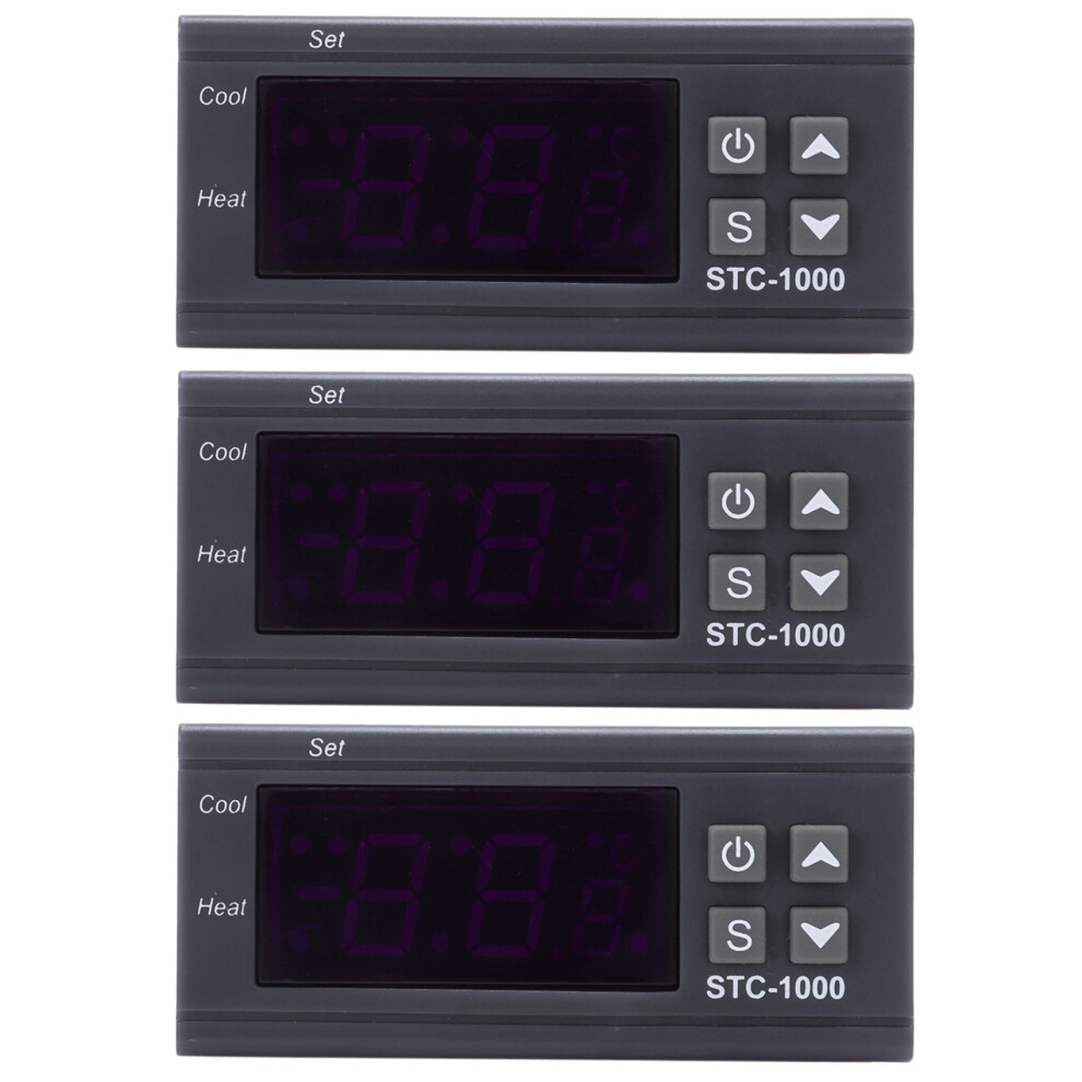 4X 220V Digital Stc-1000 Temperature Controller Thermostat Regulator+Sensor Probe 4712874692750