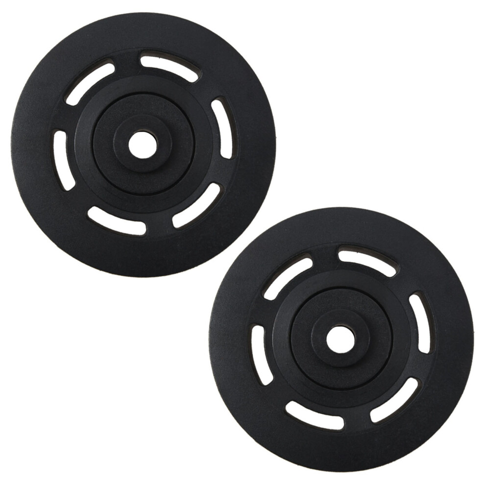2X 95Mm Bearing Pulley Wheel Cable Gym Equipment Part Wearproof Black 6031891464965