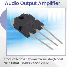 2X Coppia A1941 + C5198 10A 200V Amplificatore di Potenza Silicio Transistor
