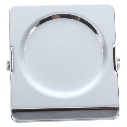 2X Silver Tone Spring Loaded Memo Ticket Magnetic Fridge Wall Clip 2