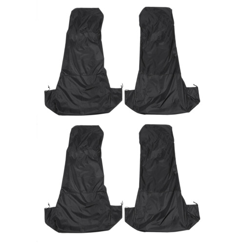 4X Universal Waterproof Nylon Front Car Van  Covers Protectors Black Pair