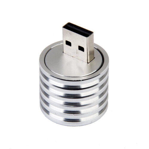 2X Aluminum 3W USB LED Lamp Socket Spotlight Flashlight White Light 1