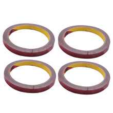 4X Forte Rotolo di Nastro Adesivo in Schiuma Super Double Sided Permanente per Auto Veicolo, Rosso 10mm x 3Meter