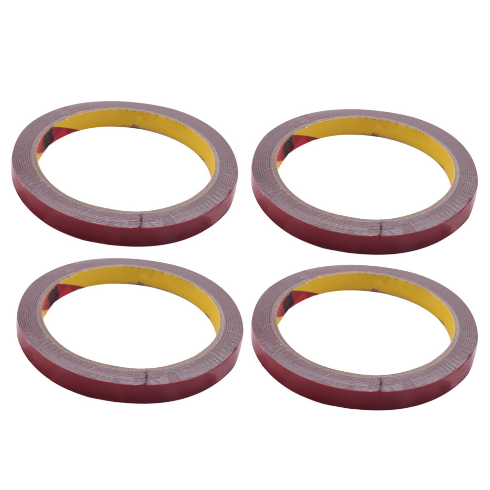 4X Strong Permanent Double Sided Super Sticky Foam Tape Roll For Vehicle Car, Red 10Mmx3meter 6031439503354