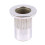 40 Pcs 304 Stainless Steel Rivet Nut Rivnut Insert Nutsert M6X15mm 3