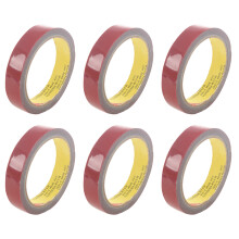 6X Strong Permanent Double Sided Super Sticky Foam Tape Roll for Vehicle Car, Red 20MMx3Meter