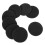 12 Pair 60mm Replacement Ear Foam Earphone Pad Covers for Headset Headphone Black 3