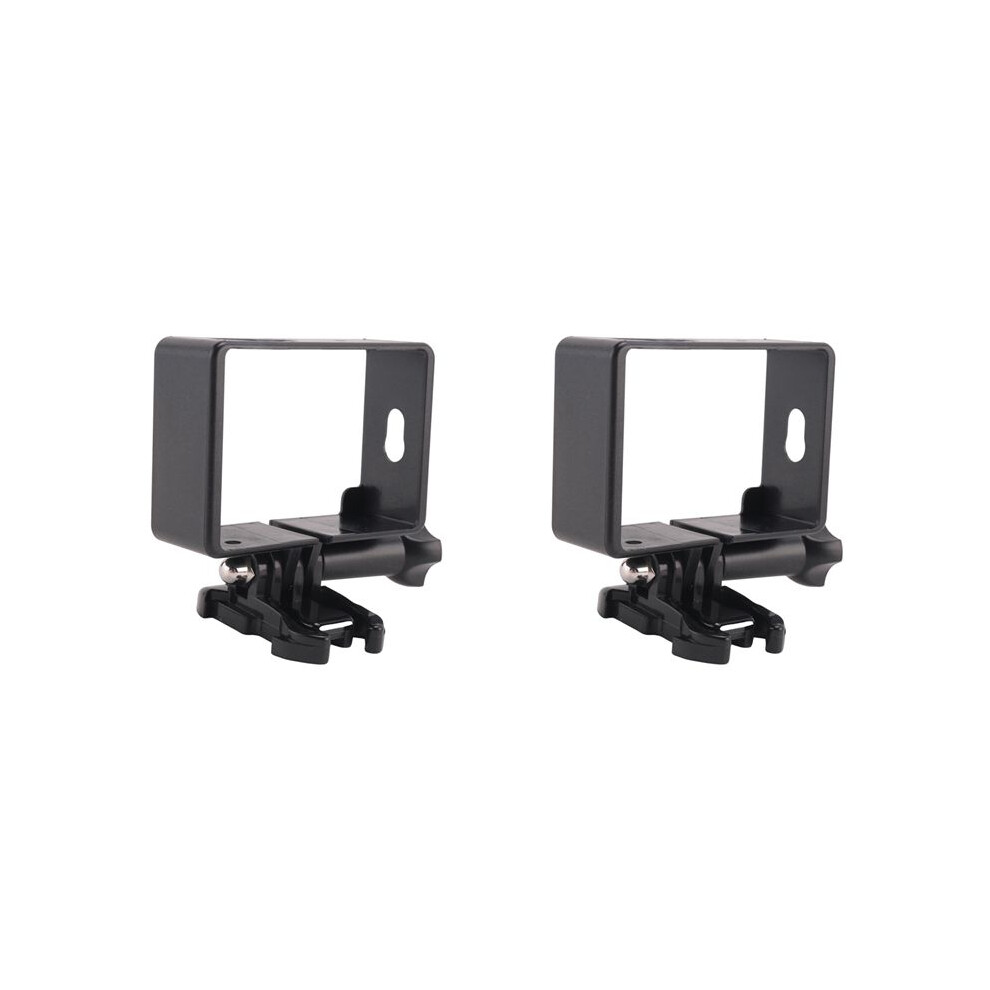 2X Protective Housing Side Border Frame Case For Yi Xiaoyi Action Sport Camera Accessories Black 6033506284562