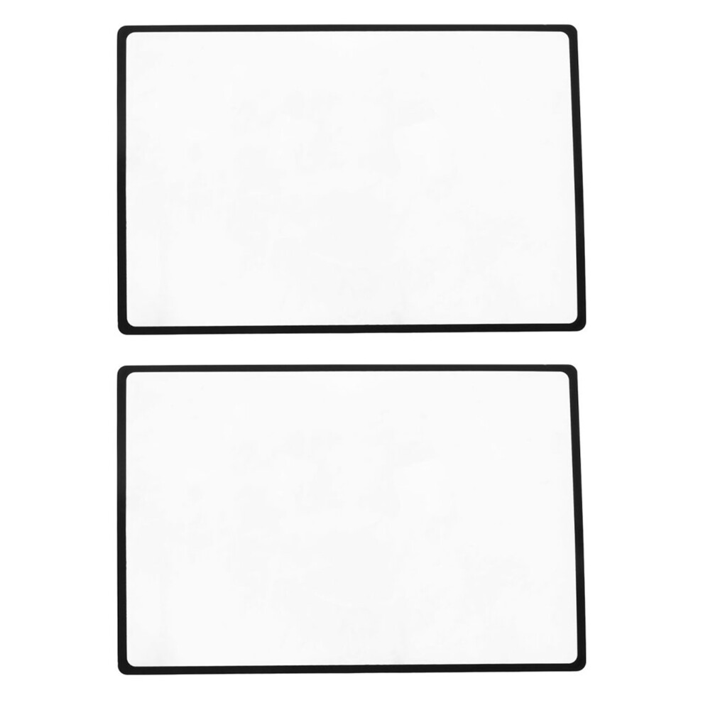 Black 2X Reading Support Sheet Magnifier Magnifying Glass 3-Zoom