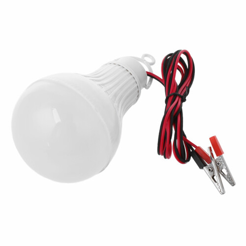 2X E27 12W LED Emergency Light Bulb Camping Hunting Outdoor Lamps Light  12V 1