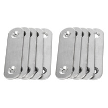60mm x 16mm Straight Repair Joining Mending Flat Plate Bracket 10Pcs