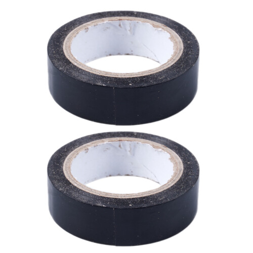 2X 19mm x 10M Duct Waterproof Tape, Black