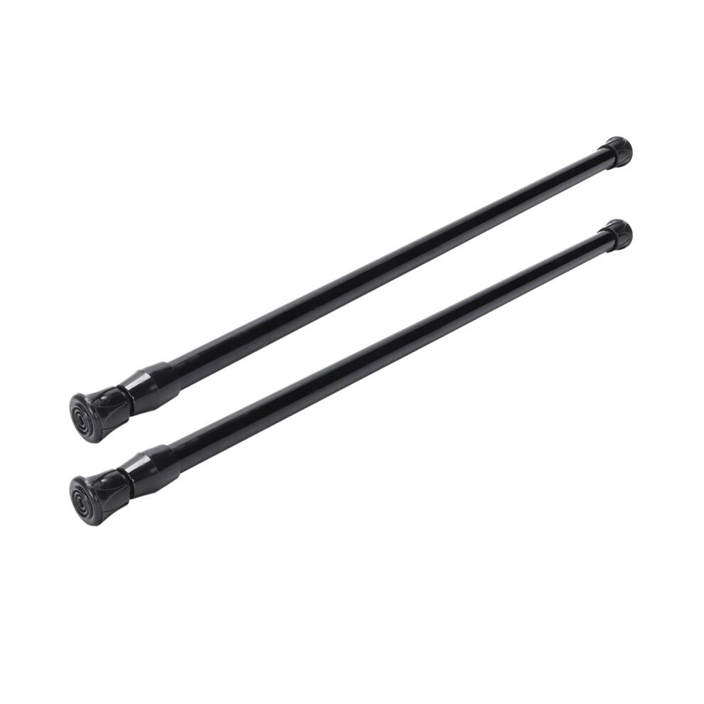 2X Spring Extendable Loaded Curtain Rail Pole Telescopic Bath Window Tension Rod,40-70cm