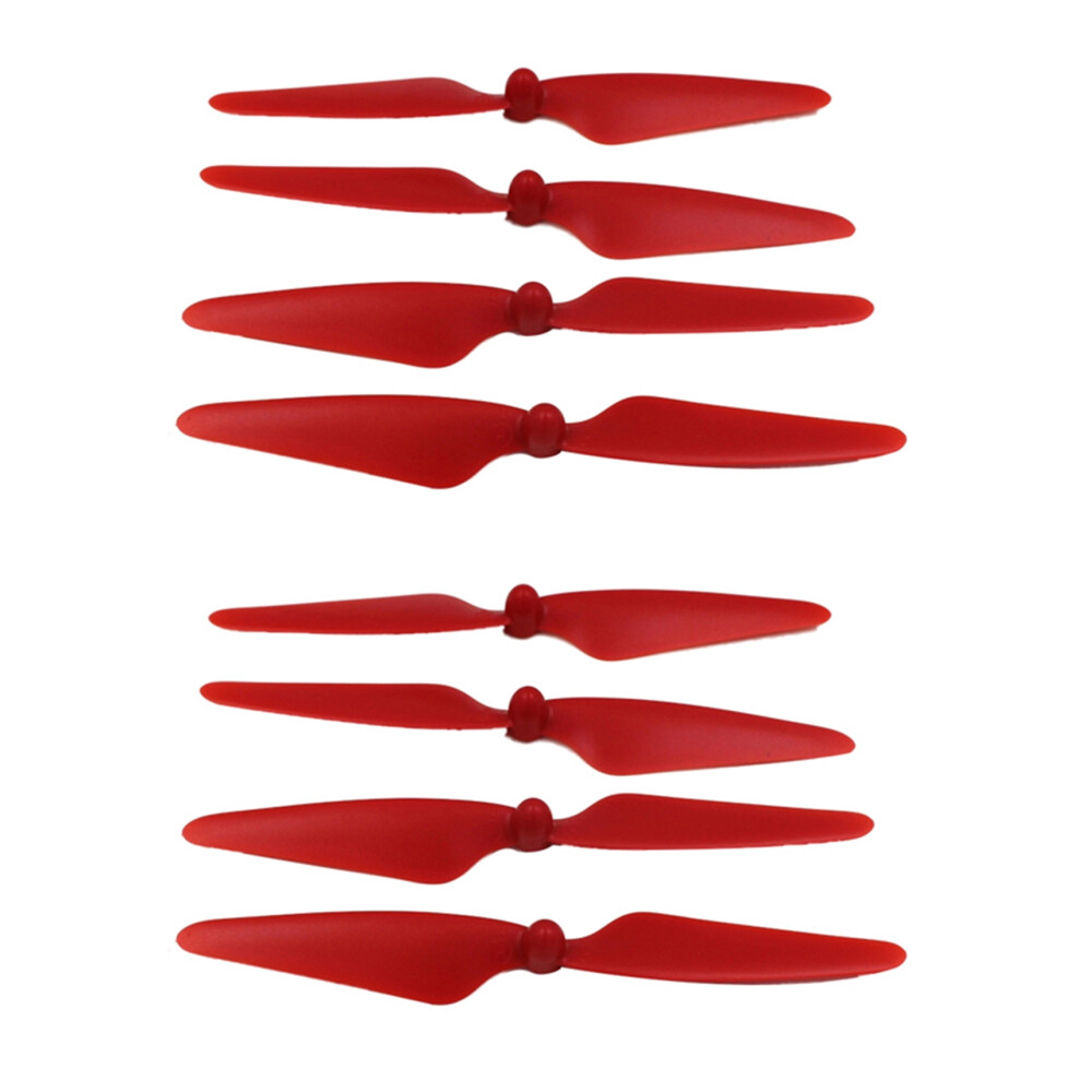 8Pcs For Hubsan H501s X4 Rc Quadcopter Propellers Blades 2Cw/2Ccw, Red 4713579834056