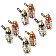 8X New Amplifier Speaker Terminal Binding Post 4mm Banana Plug Jack