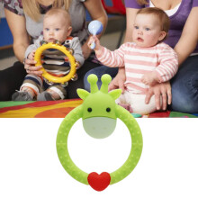 Baby Cartoon Runde Giraffe geformt Beißring Relief