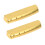 2X Guitar Brass Nut para AcúStico ou , Gold 1