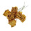 14Pcs Foam Glitter Artificial Rose Decor, Gold 4