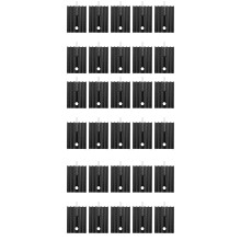 30 Pcs 21 x 15 x 11 mm Dissipateur de Chaleur en Aluminium Noir pour TO-220 Mosfet Transistors