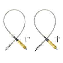 2X Rotary Grinder Tool Flexible Flex Shaft Fits + 0.3-6.5mm Handpiece for Style Electric Drill Rotary Tool